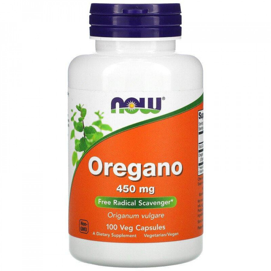 Орегано "Oregano" Now Foods, 450 мг, 100 капсул