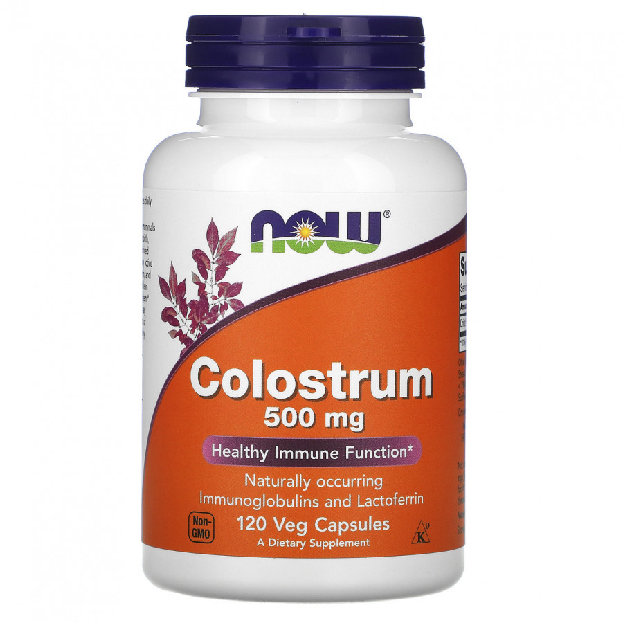 Молозиво, Colostrum, 500 мг, Now Foods, 120 капсул