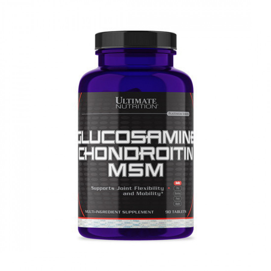 Глюкозамин, хондроитин и МСМ "Gl-Ch-Msm" Ultimate Nutrition, 90 таблеток