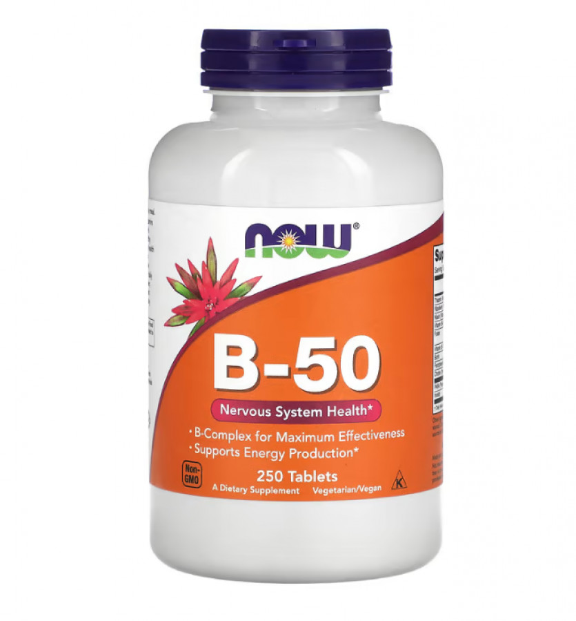 Витамин В-50 комплекс Now Foods (Vitamin B-50) 250 таблеток