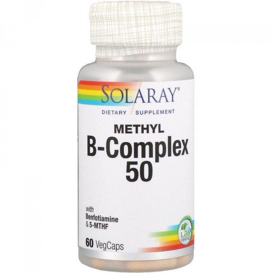 Метил B-комплекс 50 "Methyl B-Complex 50" Solaray, 60 капсул