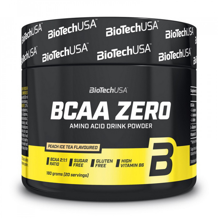 BCAA Zero, BioTech, персиковый чай, 180 г
