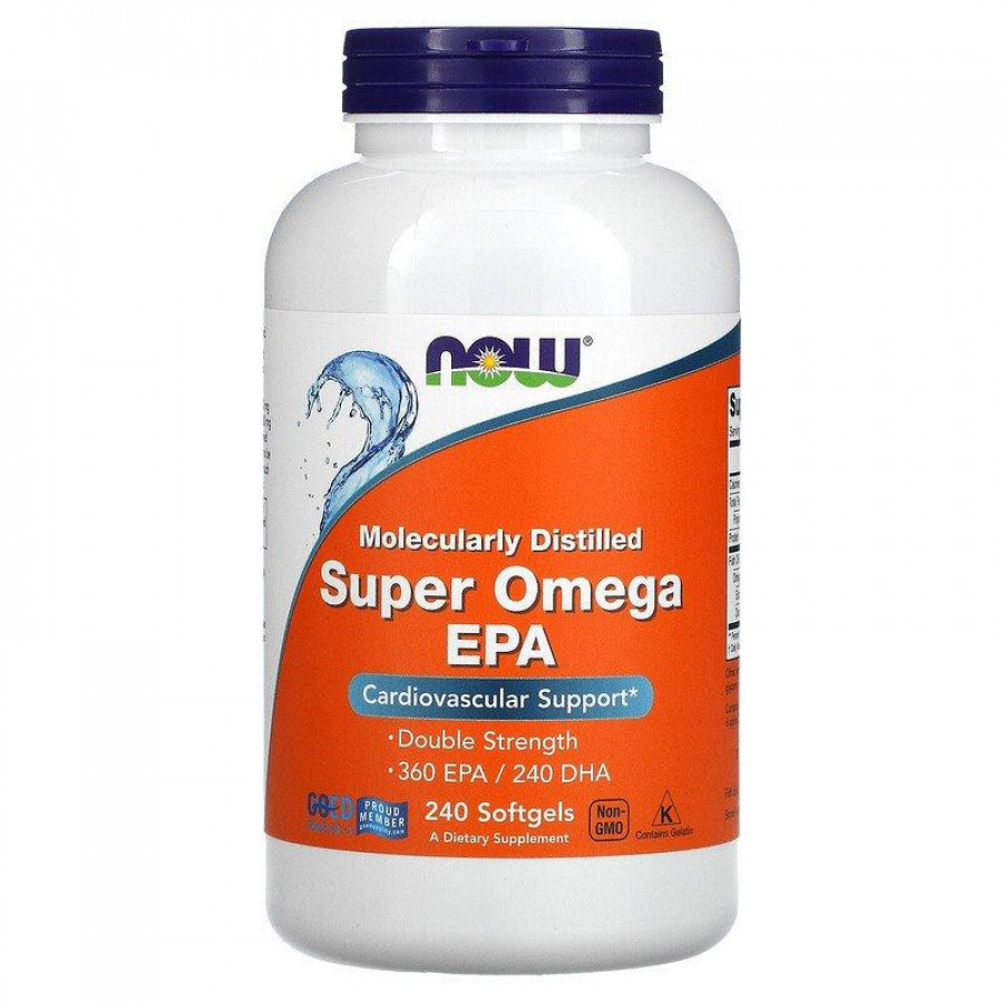 Супер Omega EPA, Now Foods, 360 мг/240 мг, 240 капсул
