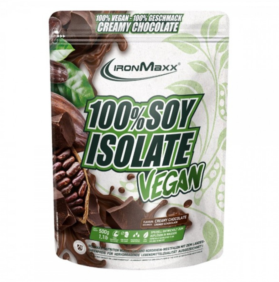 100% Vegan Soy Protein Isolate - 500 г (пакет) - Банан 06/2023