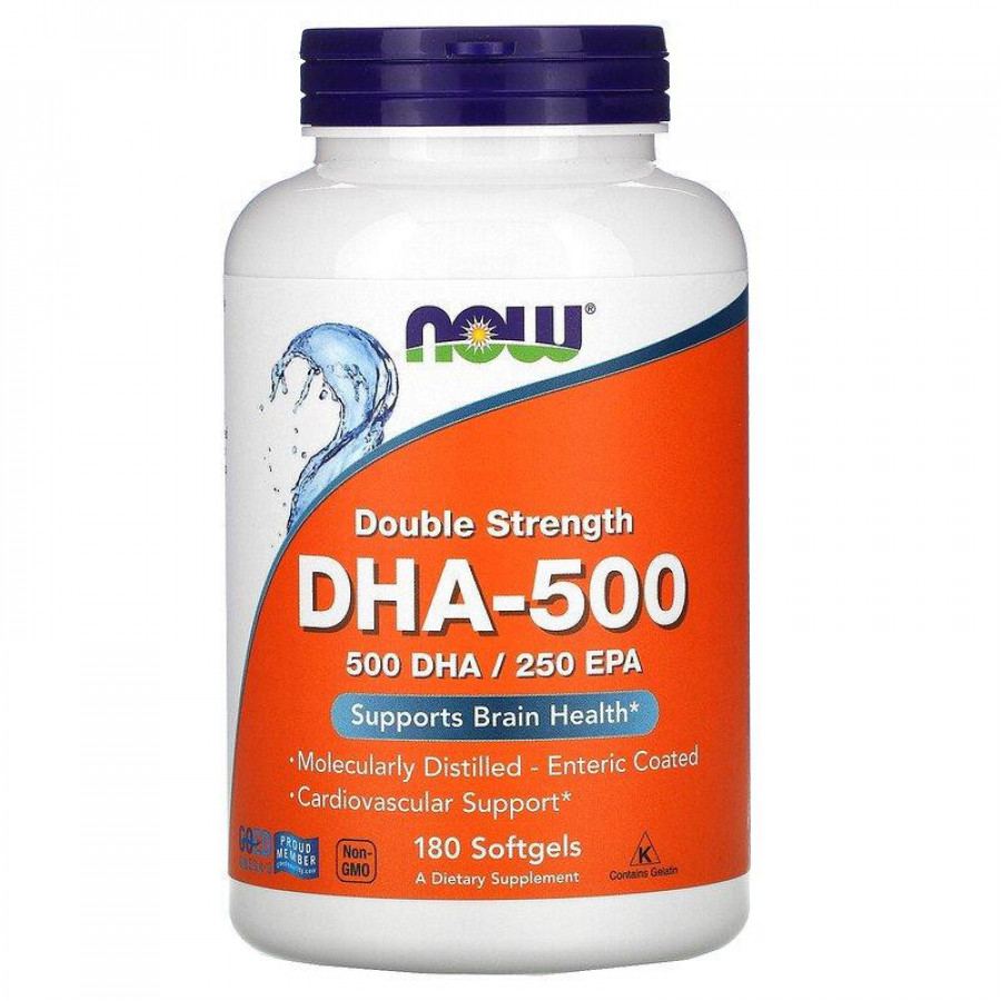 ДГК-500 "DHA-500/250 EPA" Now Foods, 180 капсул