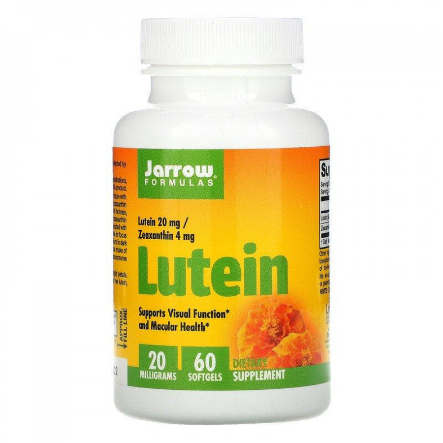Лютеин, 20 мг, Jarrow Formulas, 60 капсул