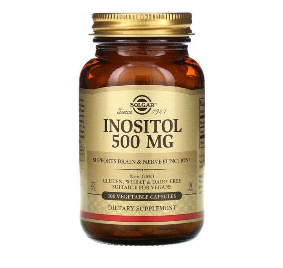 Инозитол "Inositol" 500 мг, Solgar, 100 капсул