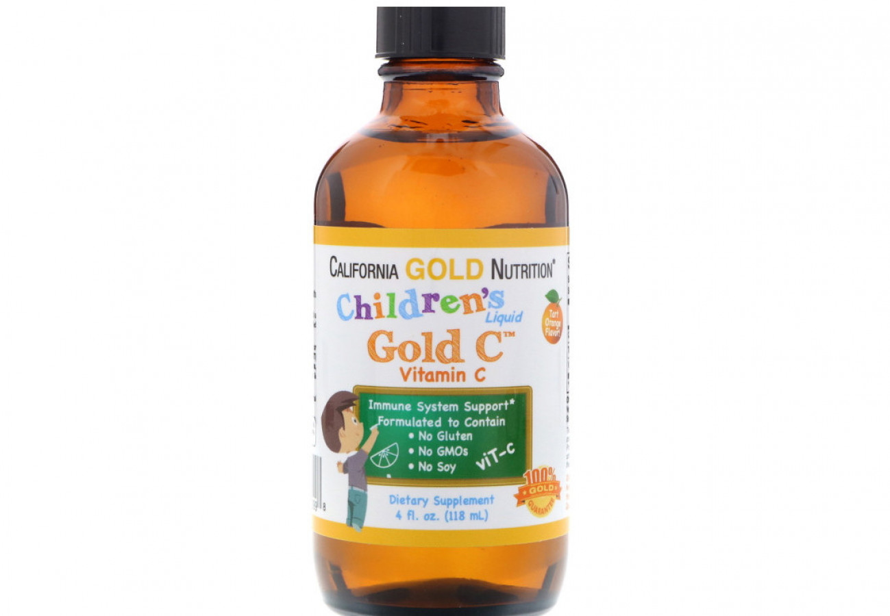 Gold C Vitamin C, California Gold Nutrition, Детский витамин С в жидкой форме, 118 мл