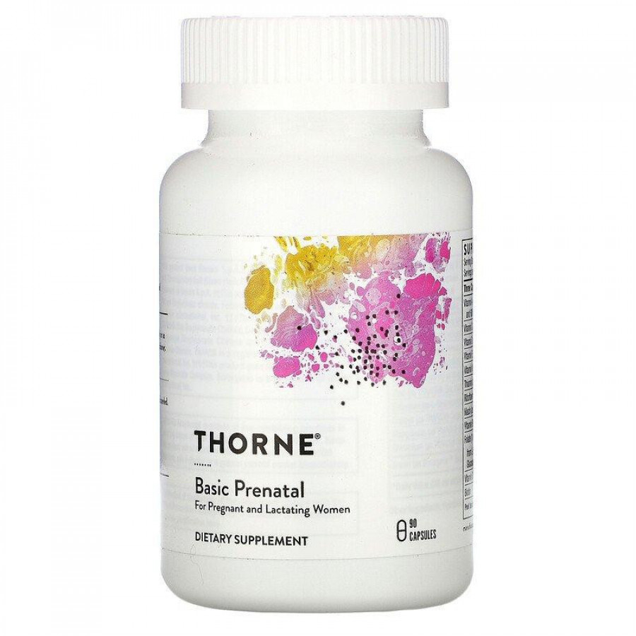 Витамины и минералы для беременных "Basic Prenatal" Thorne Research, 90 капсул