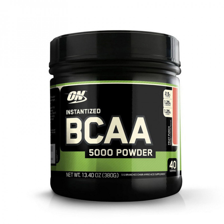 Аминокислоты ВСАА "BCAA 5000 powder" Optimum Nutrition, ассортимент вкусов, 380 г