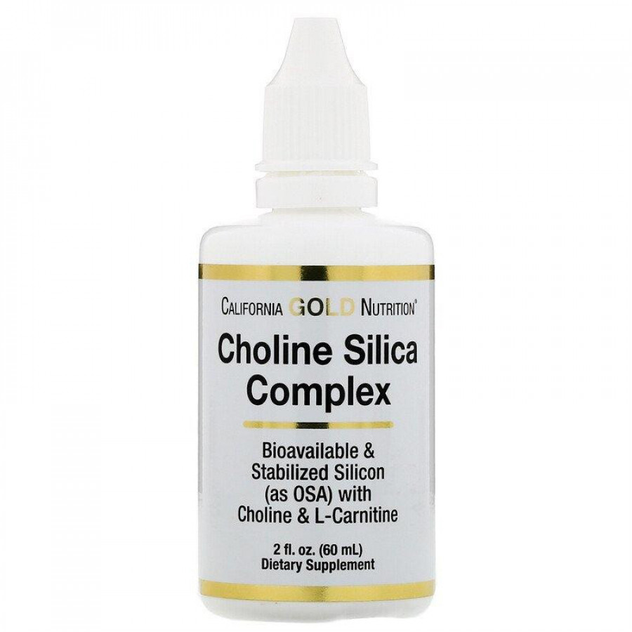 Холиновый и кремниевый комплекс "Choline Silica Complex" California Gold Nutrition, 60 мл