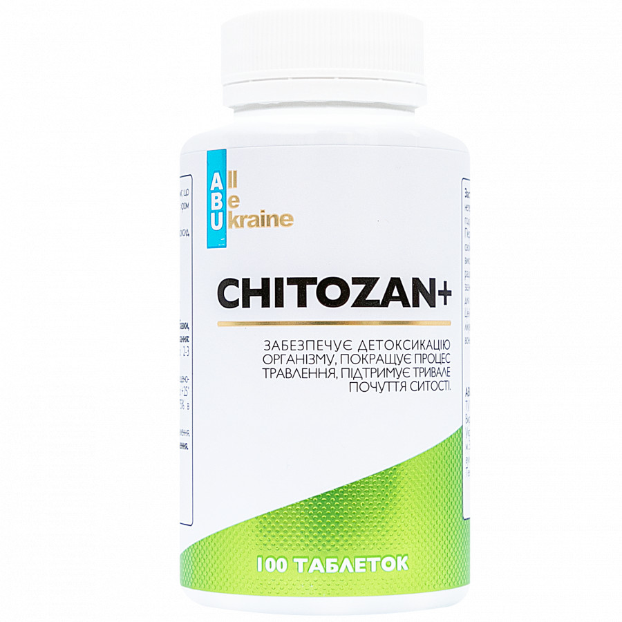 Комплекс для улучшения обмена веществ с хитозаном и хромом Chitozan+ ABU, 100 таблеток