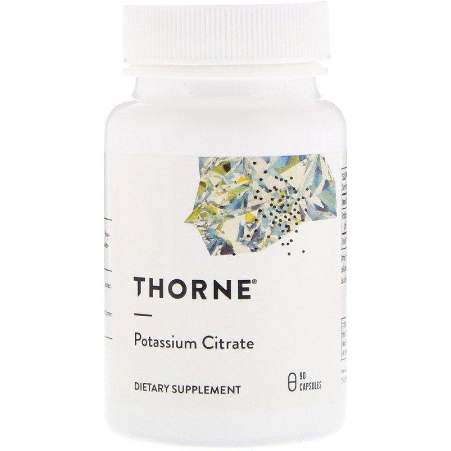 Цитрат калия "Potassium Citrate" Thorne Research, 99 мг, 90 капсул