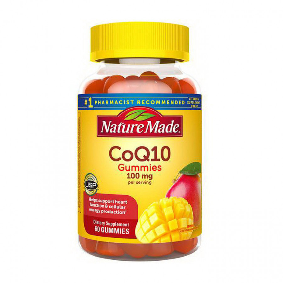 Коэнзим Q10 "CoQ10" Nature Made, со вкусом манго, 100 мг, 60 жевательных конфет