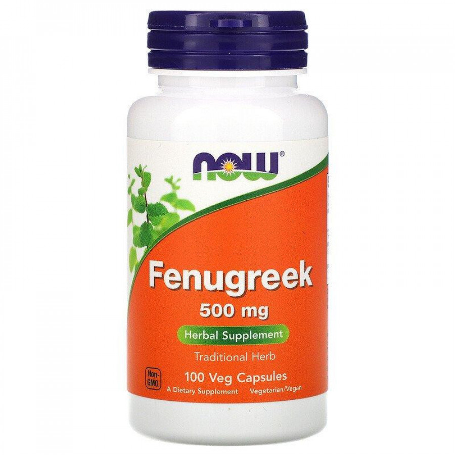 Пажитник "Fenugreek" Now Foods, 500 мг, 100 капсул
