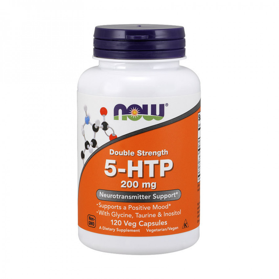 5-HTP, 5-гидрокситриптофан, Now Foods, 200 мг, 120 капсул