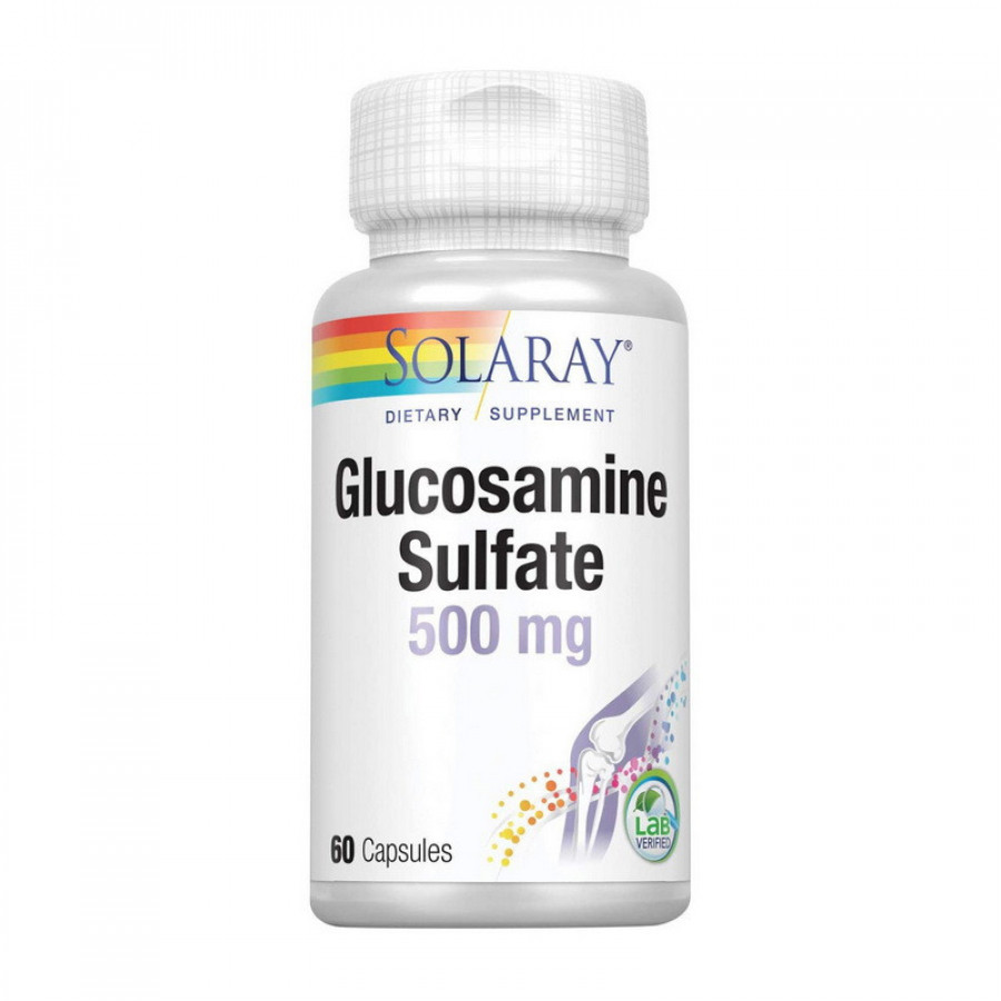 Глюкозамин сульфат "Glucosamine Sulfate" Solaray, 500 мг, 60 капсул