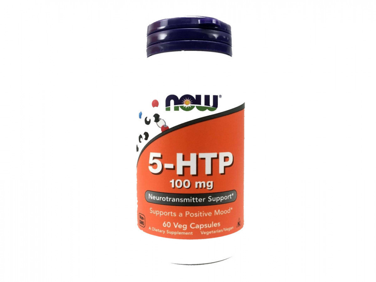 5-HTP 5-гидрокситриптофан, Now Foods, 100 мг, 60 капсул