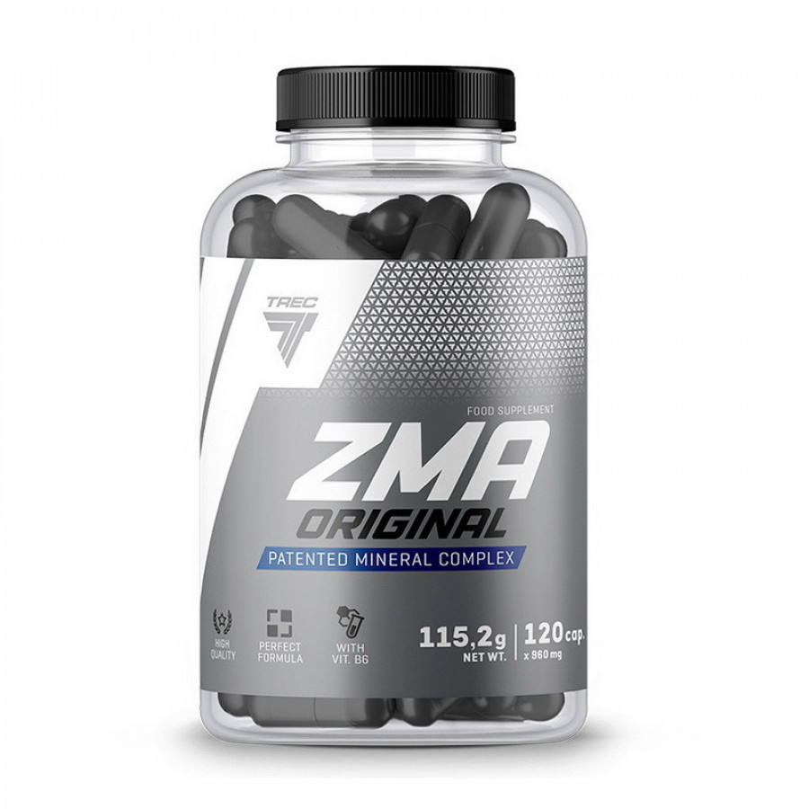 Магний, цинк и витамин В6 "ZMA Original" хелатная форма, TREC nutrition, 120 капсул
