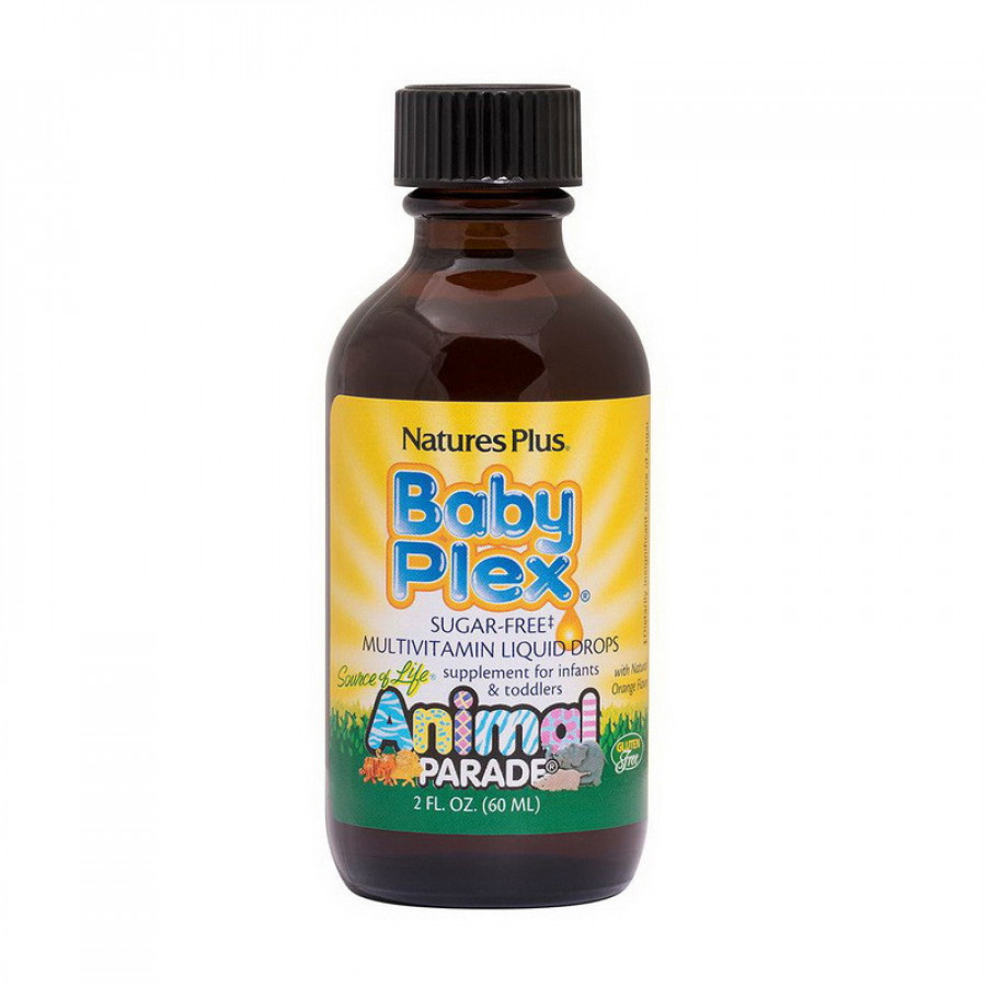 Витамины для малышей "Animal Parade Baby Plex", Nature's Plus, апельсин, 60 мл