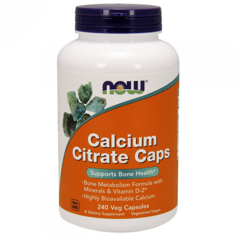 Цитрат кальция "Calcium Citrate Caps", Now Foods, 240 капсул