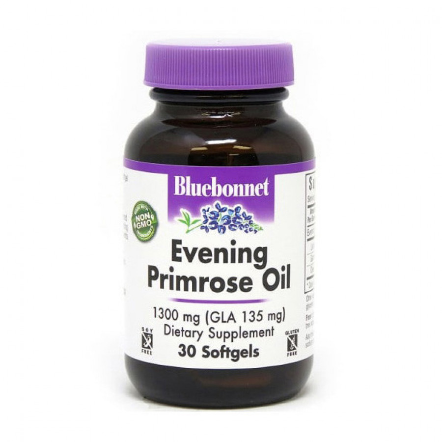 Масло вечерней примулы "Evening Primrose Oil" Bluebonnet Nutrition, 1300 мг, 30 капсул