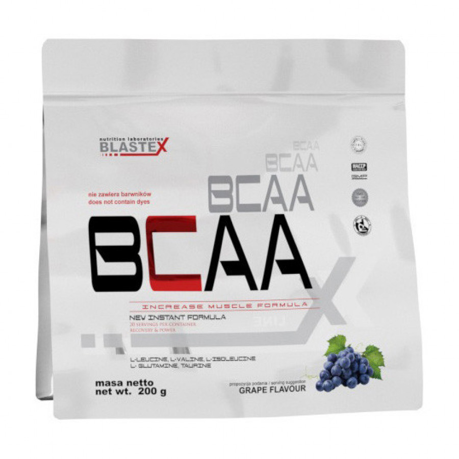 Аминокислоты BCAA, BLASTEX, ассортимент вкусов, 200 г