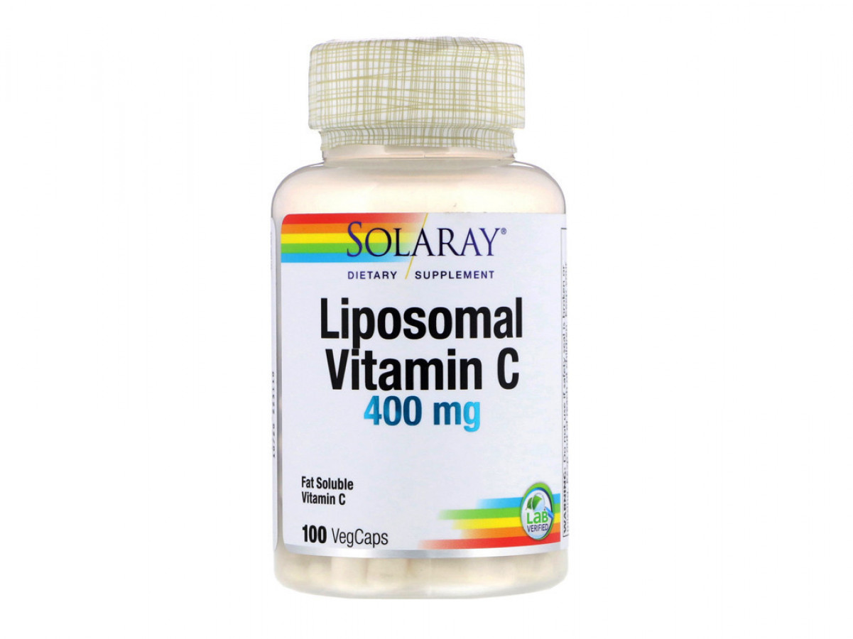 Липосомальный витамин С "Liposomal Vitamin C" Solaray, 500 мг, 100 вегетарианских капсул
