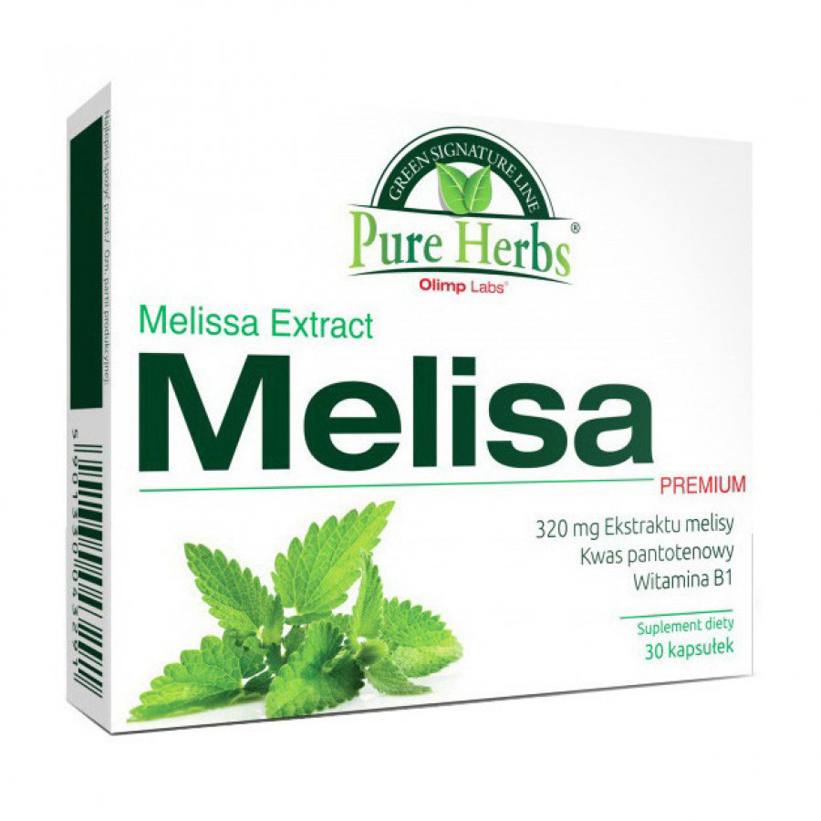 Экстракт мелиссы "Melisa Premium" OLIMP, 300 мг, 30 капсул