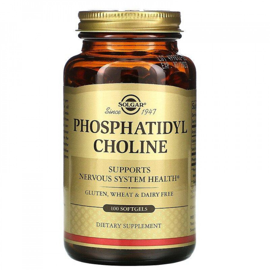 Фосфатидилхолин "Phosphatidyl Choline" Solgar, 100 капсул
