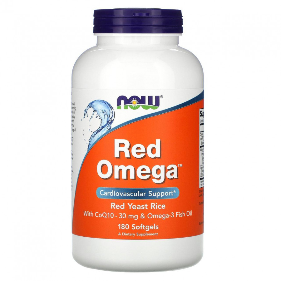 Омега-3 из красного риса "Red Omega" Now Foods, 360 мг/240 мг, 180 капсул