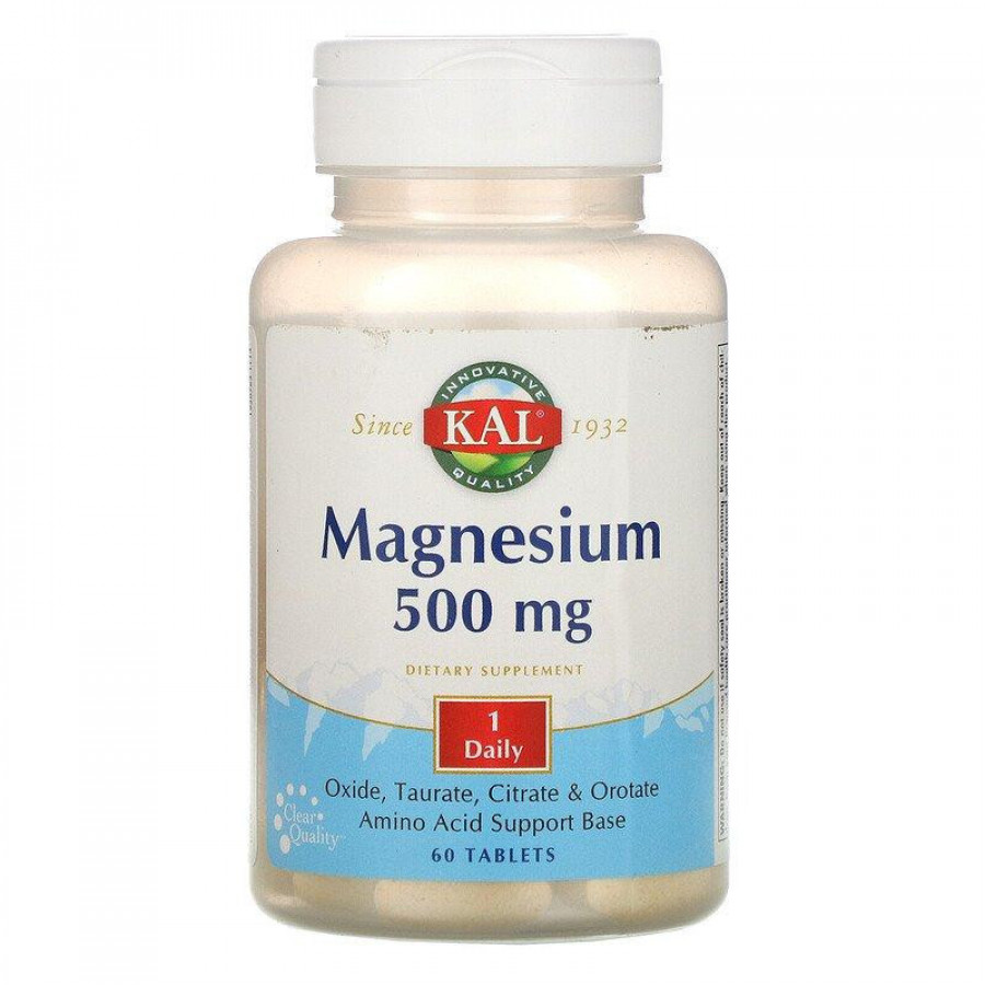 Магний Kal "Magnesium" 500 мг, 60 таблеток