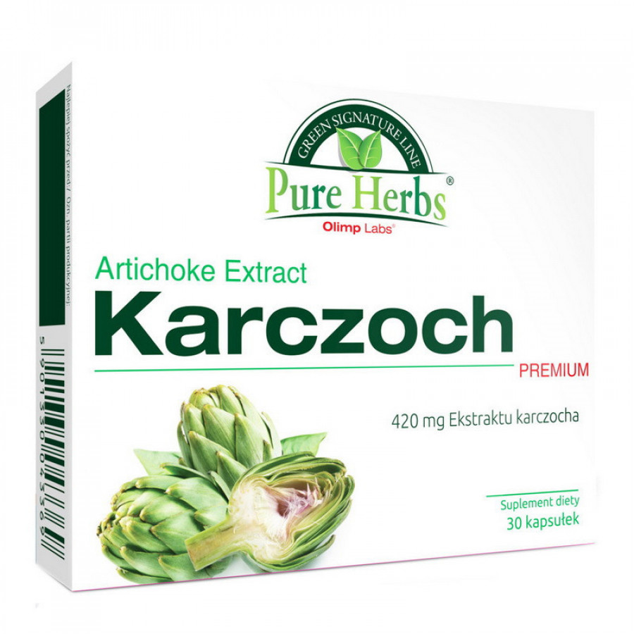Экстракт артишока "Karczoch Artichoke Extract Premium" OLIMP, 420 мг, 30 капсул