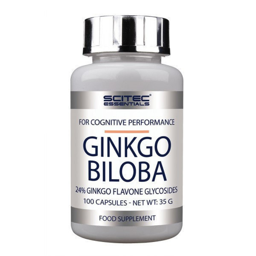 Гинкго Билоба "Ginkgo Biloba" Scitec Nutrition, 60 мг, 100 капсул