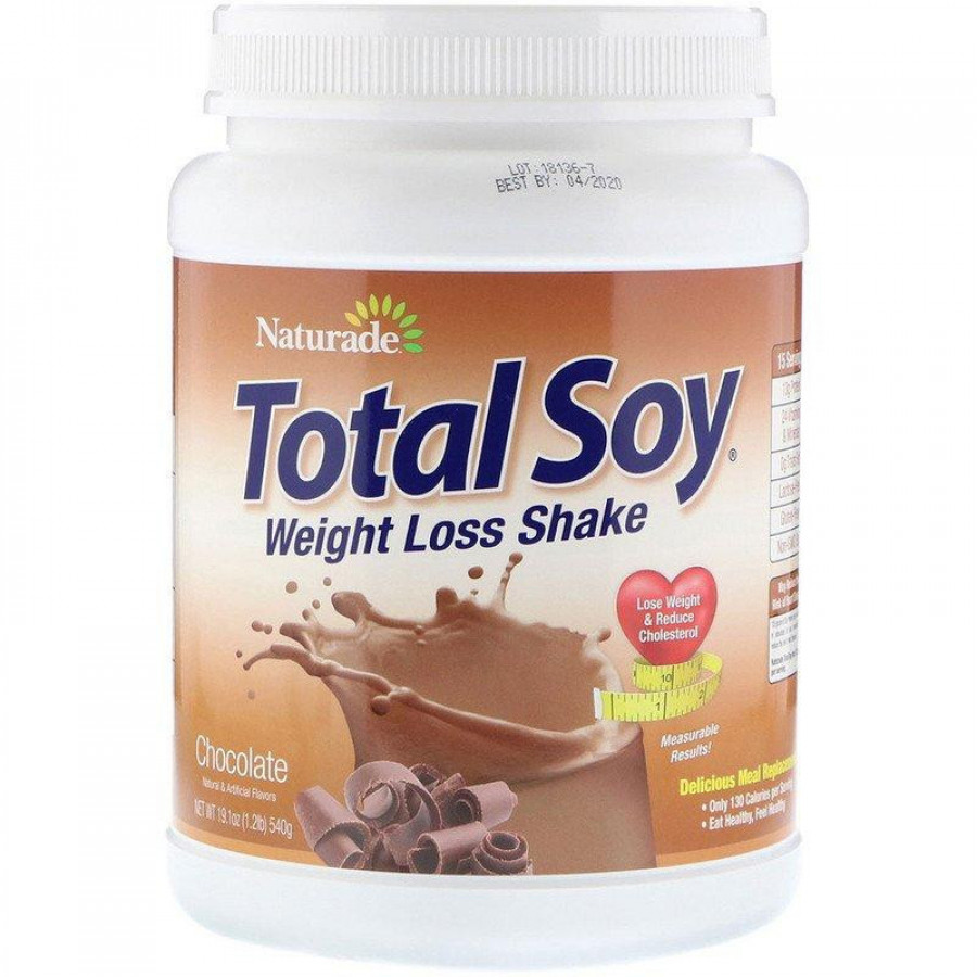 Total Soy, коктейль для похудения, шоколад, Naturade, 540 г