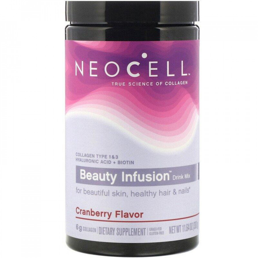 Коллагеновый коктейль "Beauty Infusion Collagen Drink Mix" Neocell, с клюквой, 330 г