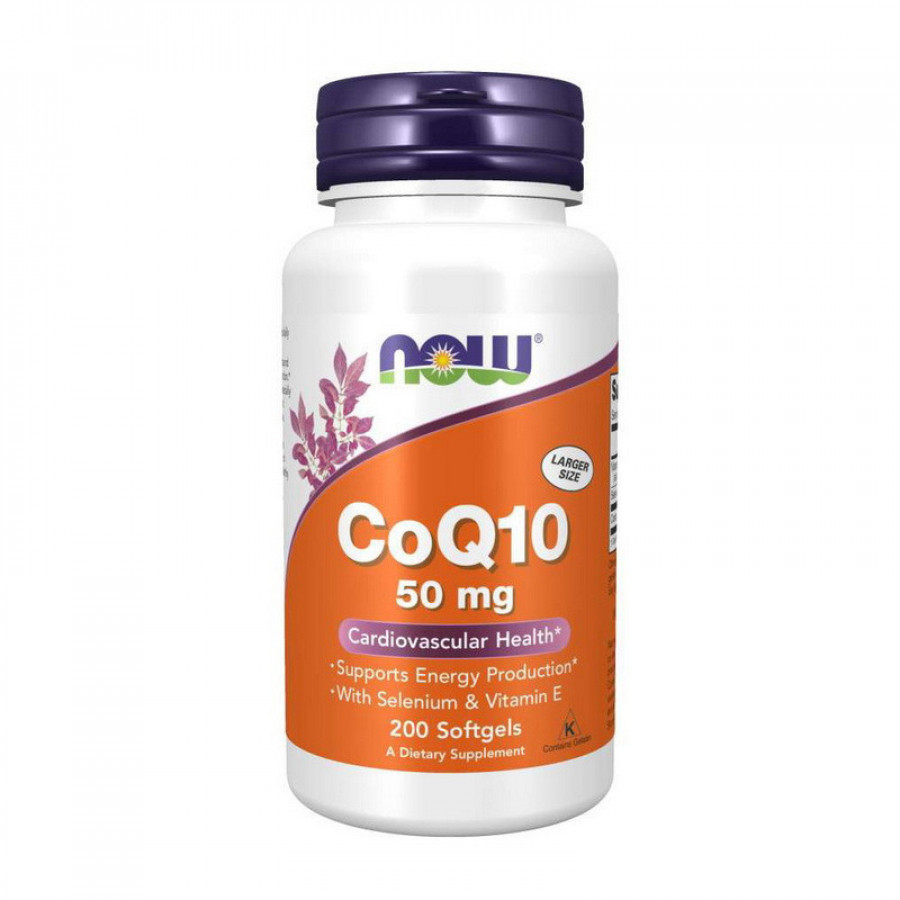 Коэнзим Q-10 "CoQ10" 50 мг, Now Foods, 200 капсул