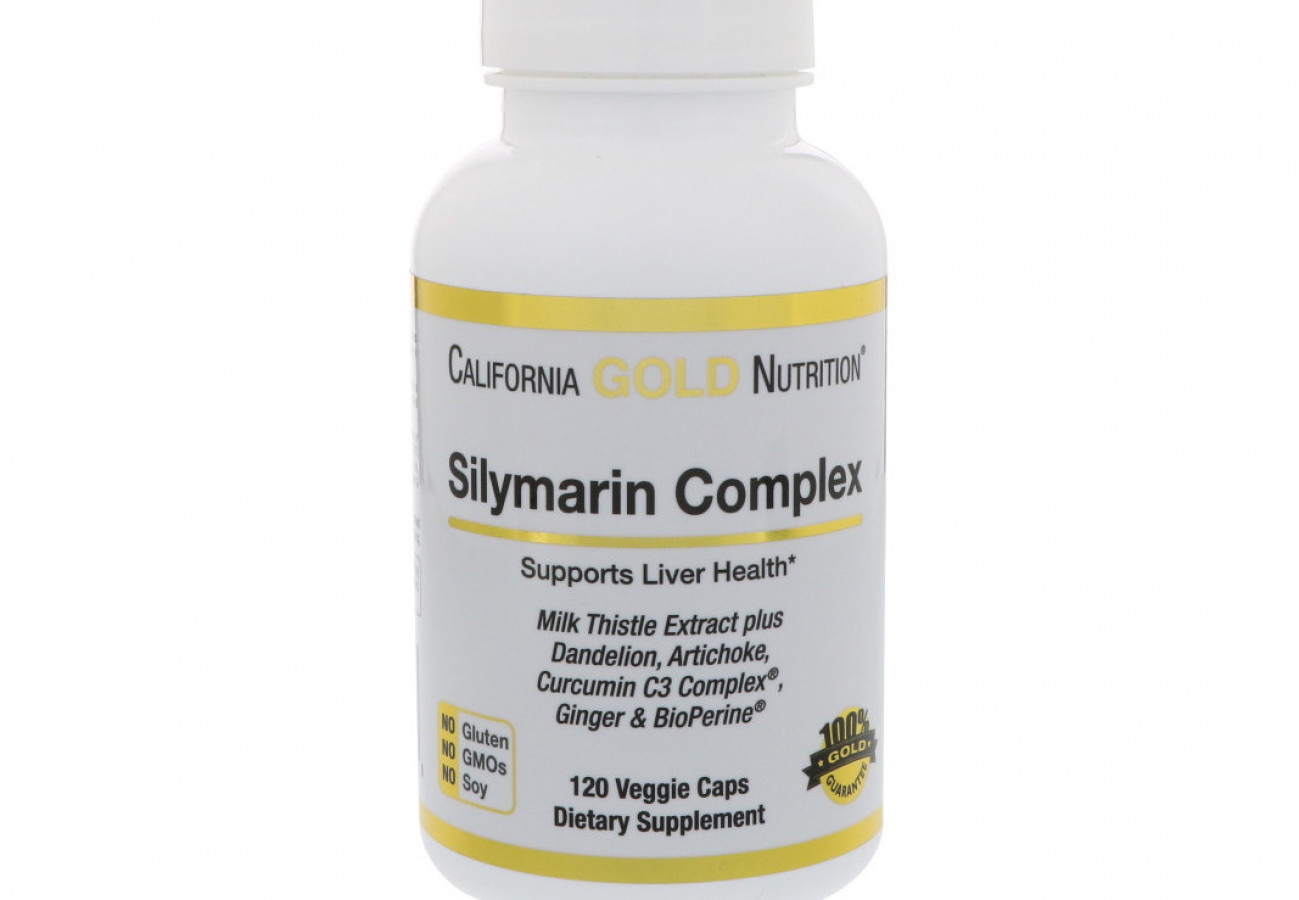 Silymarin Complex, California Gold Nutrition, силимариновый комплекс 300 мг, 120 капсул