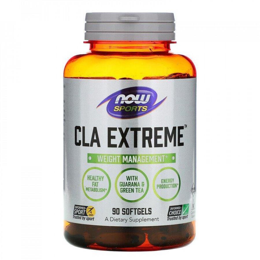 Конъюгированная линолевая кислота (CLA) "CLA Extreme" Now Foods, 90 капсул