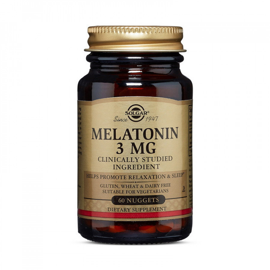 Мелатонин "Melatonin" 3 мг, Solgar, 60 пастилок