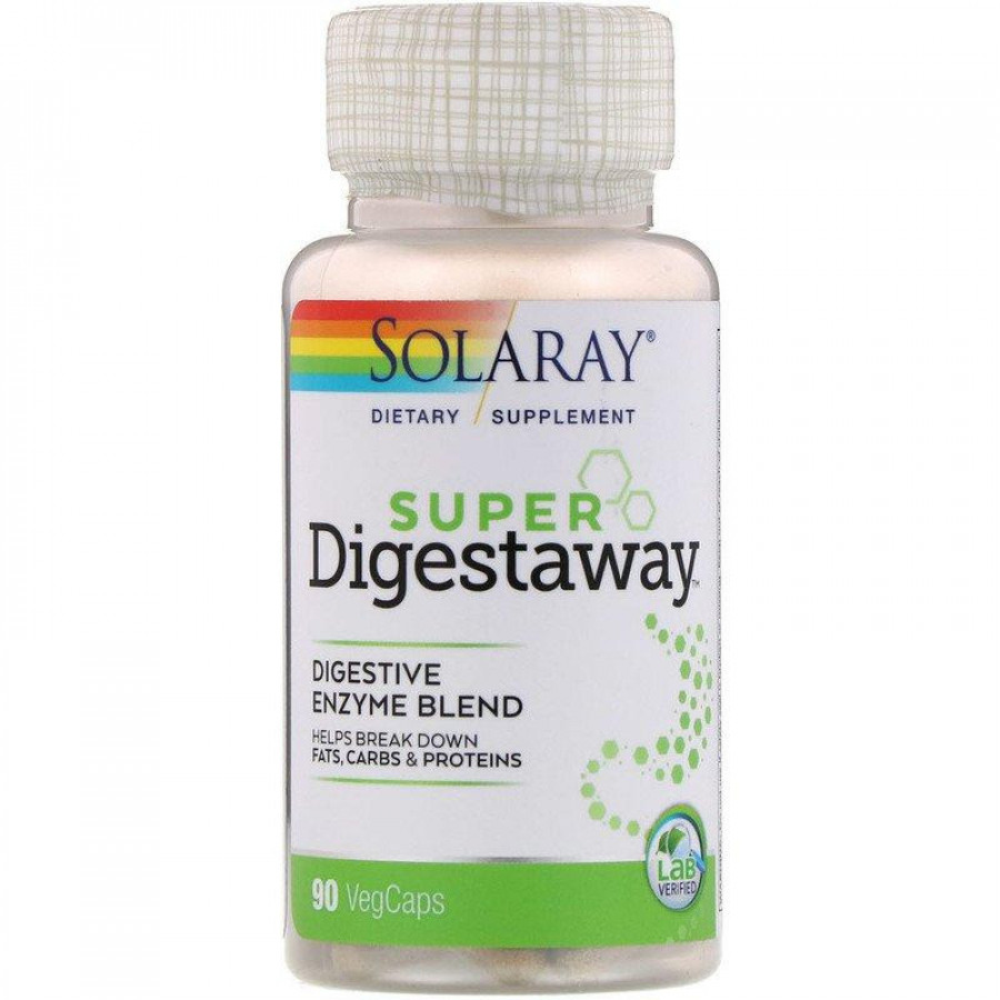 Ферменты для пищеварения "Super Digestaway" Solaray, 90 капсул