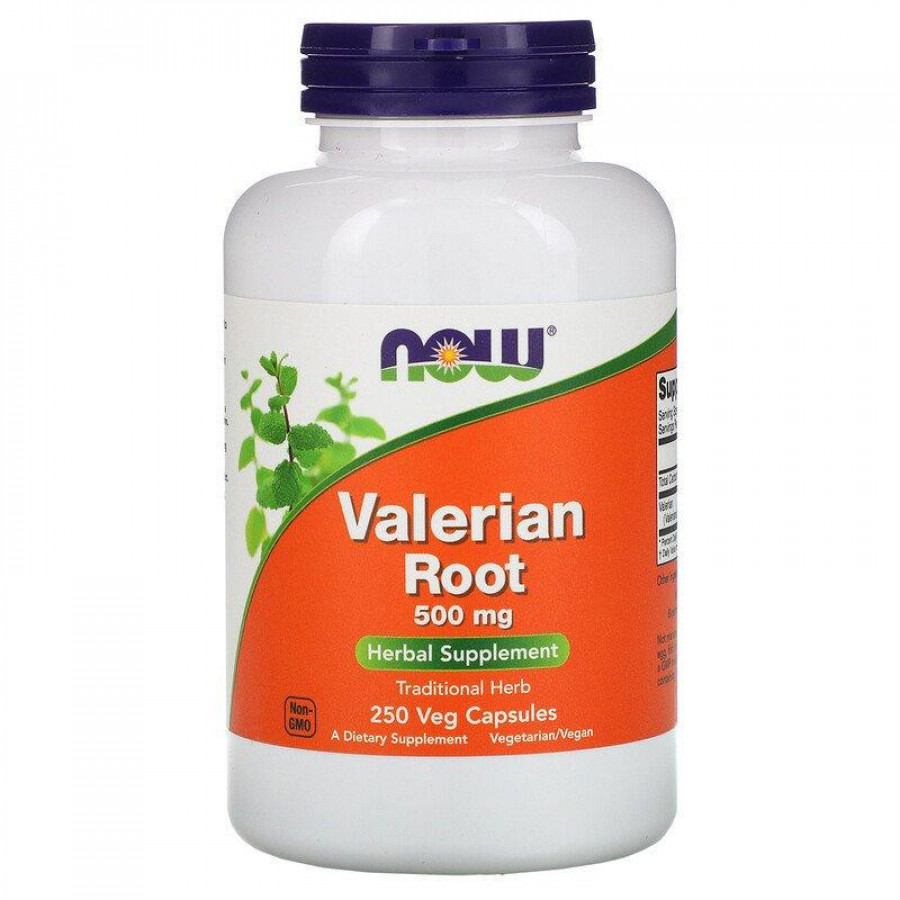 Корень валерианы "Valerian Root" Now Foods, 500 мг, 250 капсул