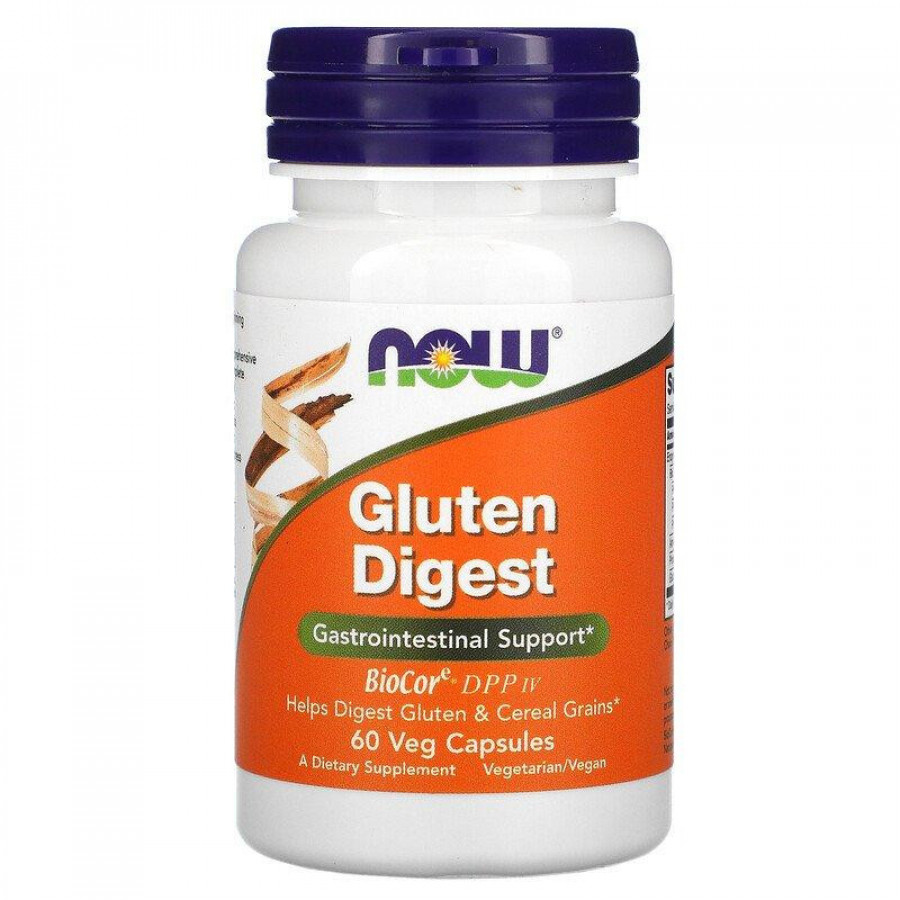 Добавка для переваривания глютена "Gluten Digest" Now Foods, 60 капсул
