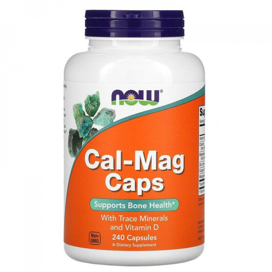 Кальций с магнием "Cal-Mag Caps" Now Foods, 240 капсул