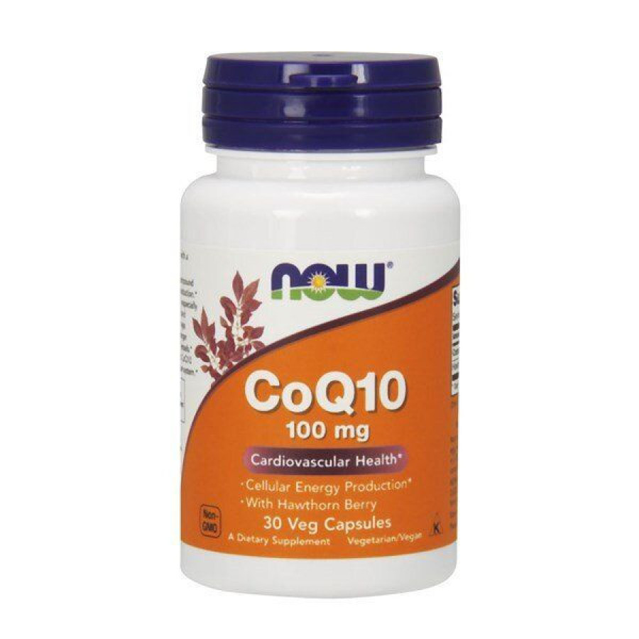 Коэнзим Q10 Now Foods (Coenzyme Q10) 100 мг 30 капсул