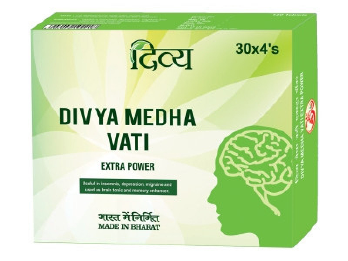 Добавка для мозговой деятельности MEDHA VATI EXTRAPOWER Patanjali Ayurved, 120 таблеток