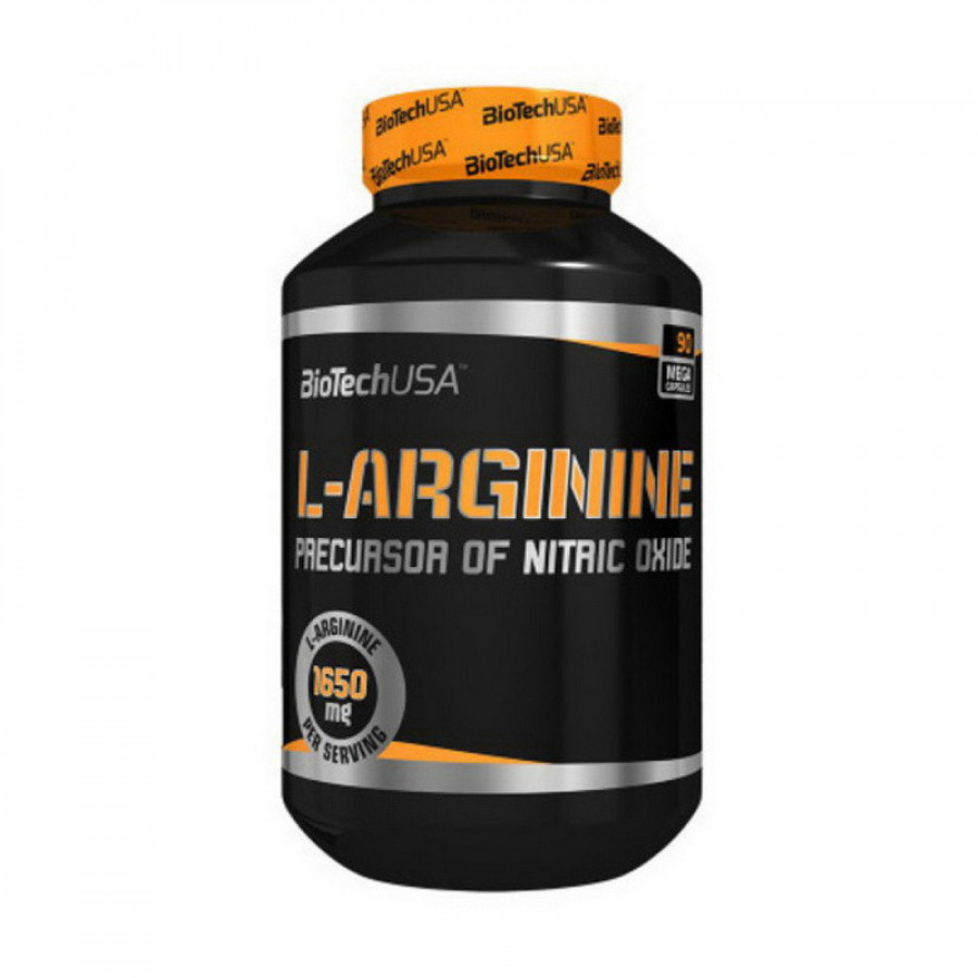 L-аргинин "L-Arginine Mega Caps" BioTech, 90 капсул