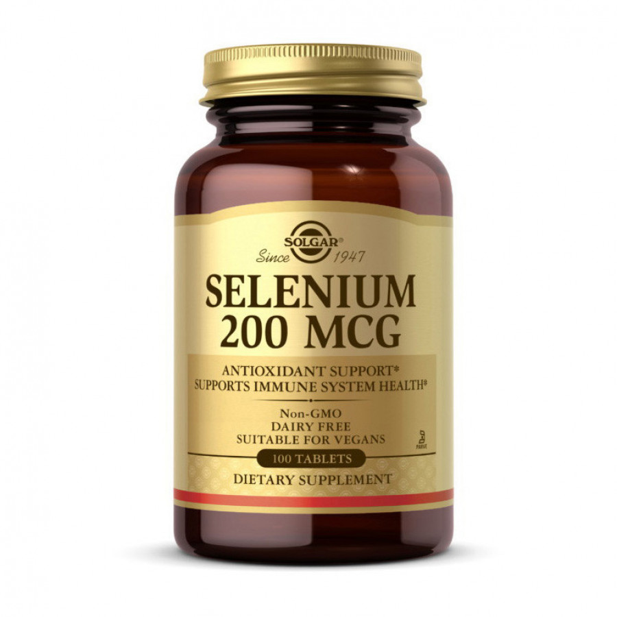 Селен "Selenium", Solgar, 200 мкг, 100 таблеток