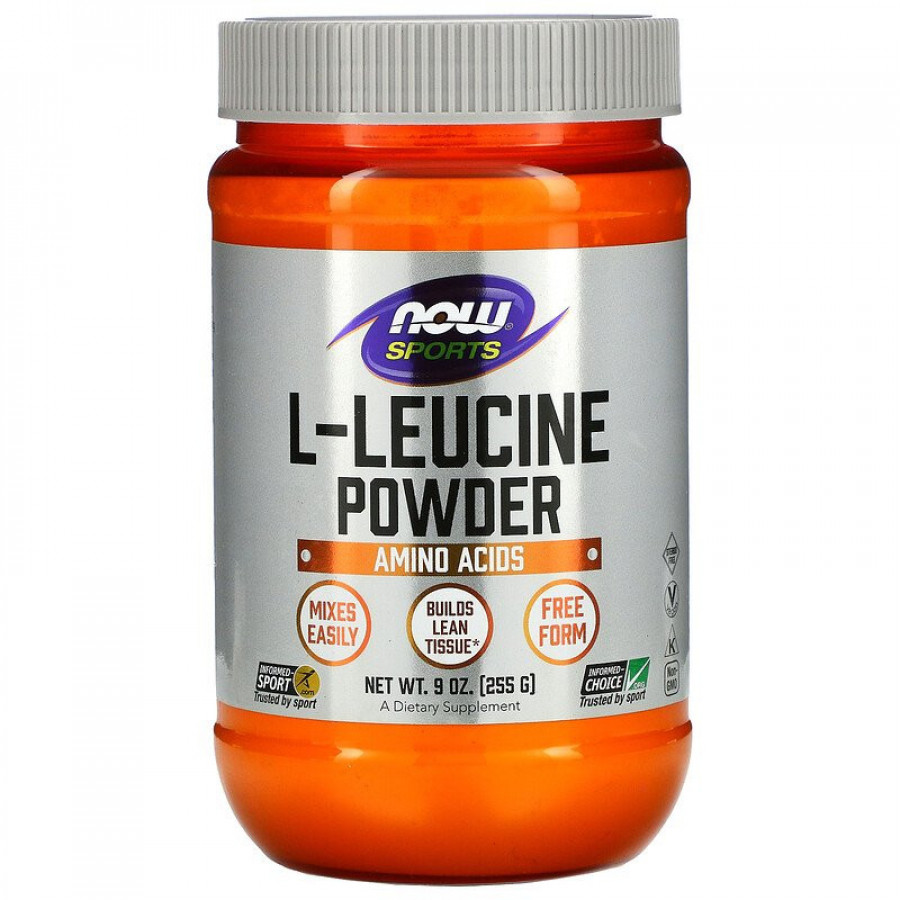 L-лейцин "L-Leucine" Now Foods, 255 г