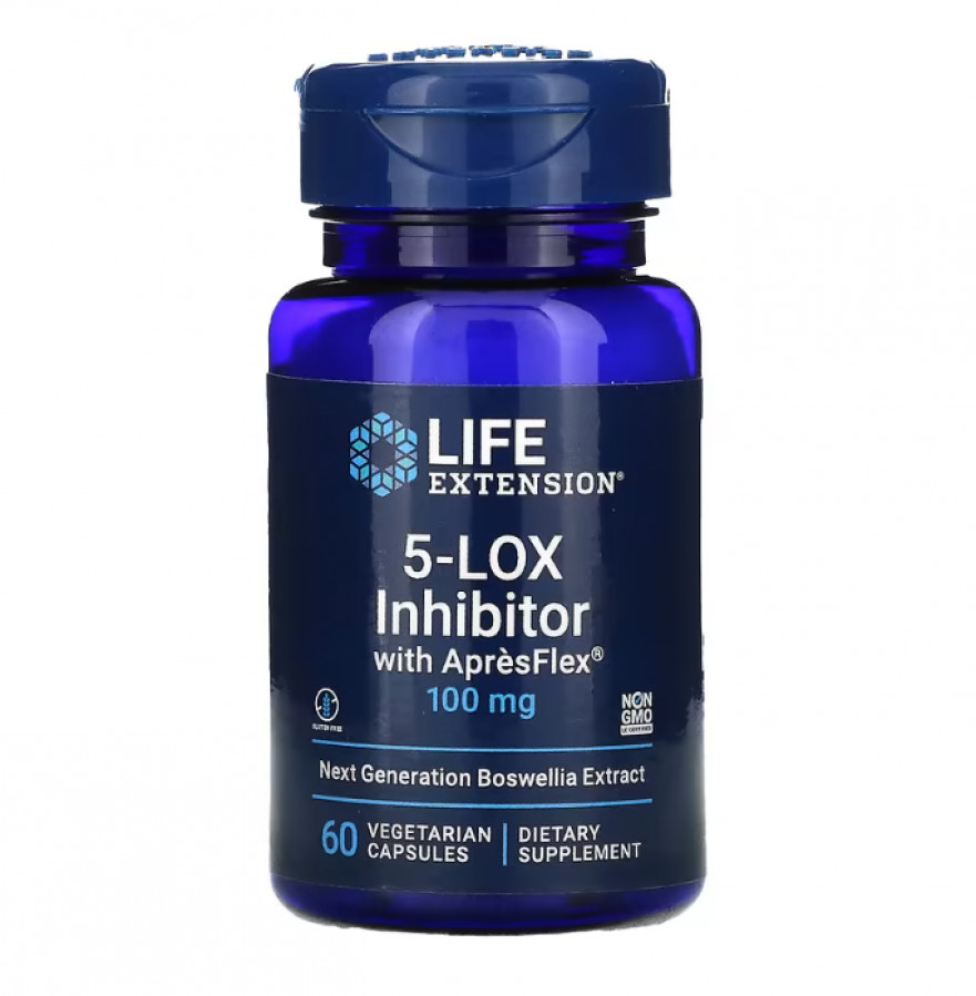 Босвелия, 5-Lox Inhibitor, Life Extension, 100 мг, 60 капсул